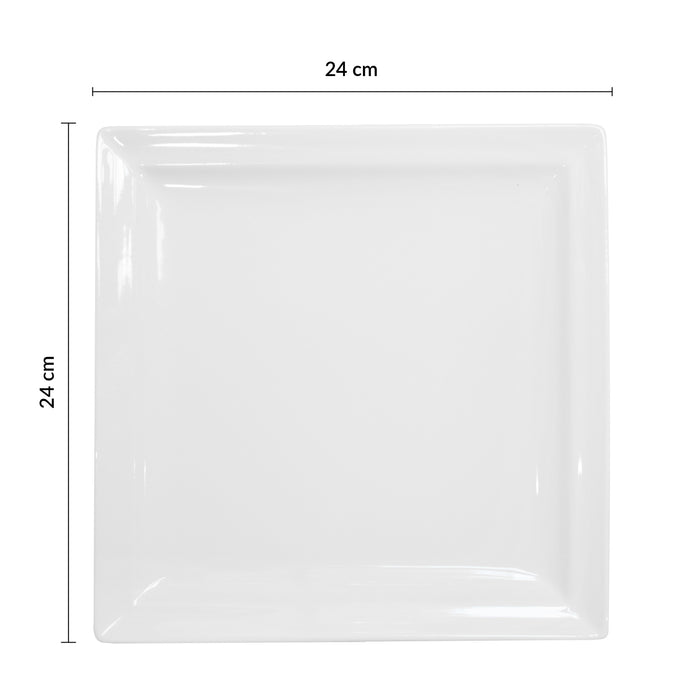 Plato Trinche Cuadrado 24 cm Classic