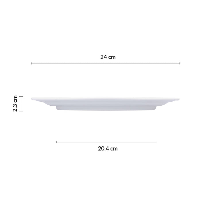 Plato Trinche Cuadrado 24 cm Classic