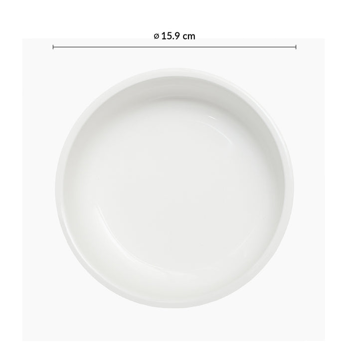 Plato Plano Con Borde Alto 15.9 cm Blanco Ease