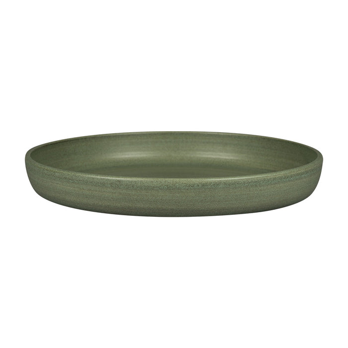 Plato Plano C/Borde Alto 20cm. Dark Green Ease Selva
