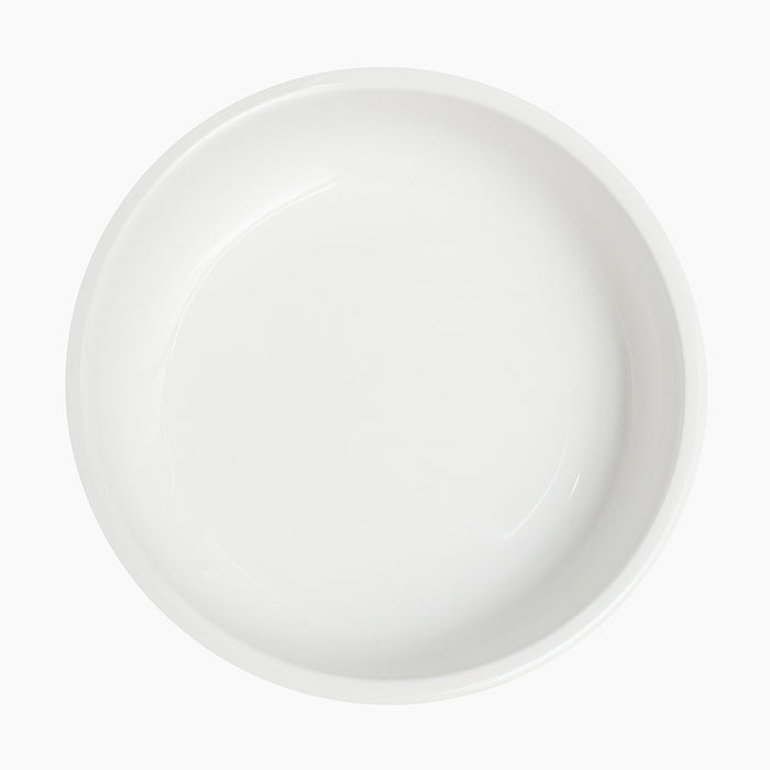 Plato Plano Con Borde Alto 23.8 cm Blanco Ease