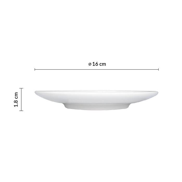 Plato Taza 16 cm Blanco Ease
