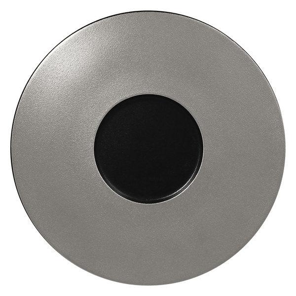 Plato Llano C/Relieve 29cm Metal Plateado Fusion OUTLET