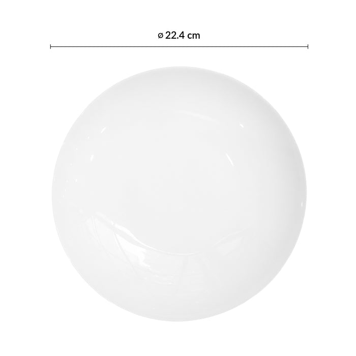 Plato Hondo Coupe 22.4 cm Ivory Nano