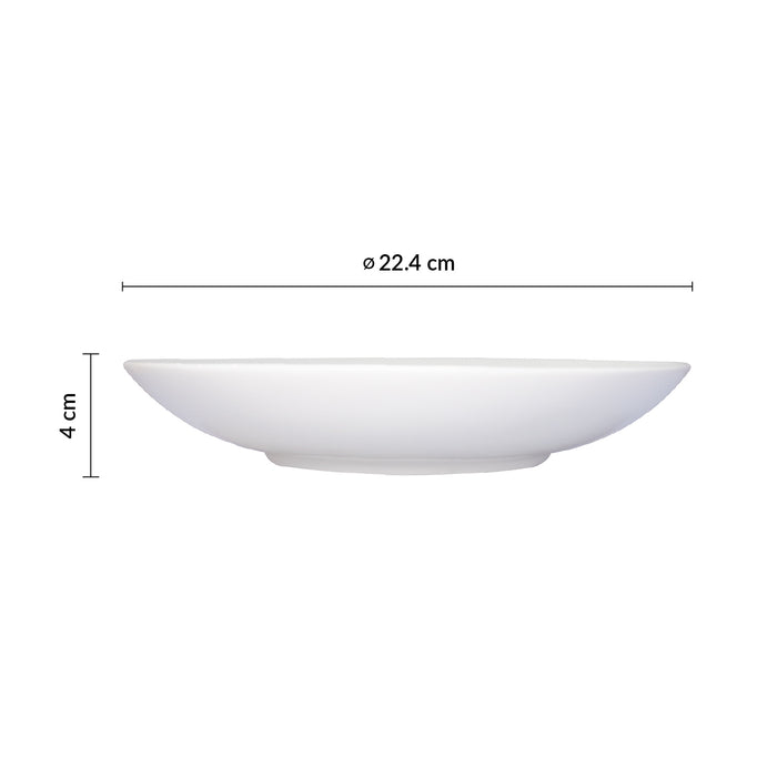 Plato Hondo Coupe 22.4 cm Ivory Nano