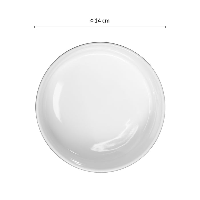 Bowl 14 3/4 Oz (437ml) 14 cm Blanco/Negro Mate Nordic