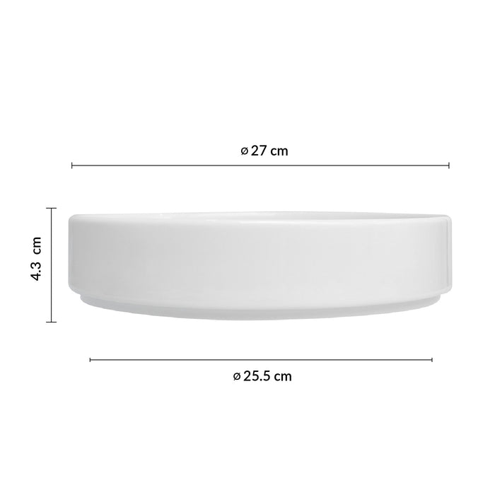 Plato Hondo Apilable 27 cm Nordic