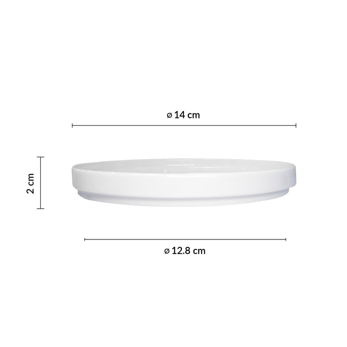 Plato Plano Borde Bajo 14 cm Nordic