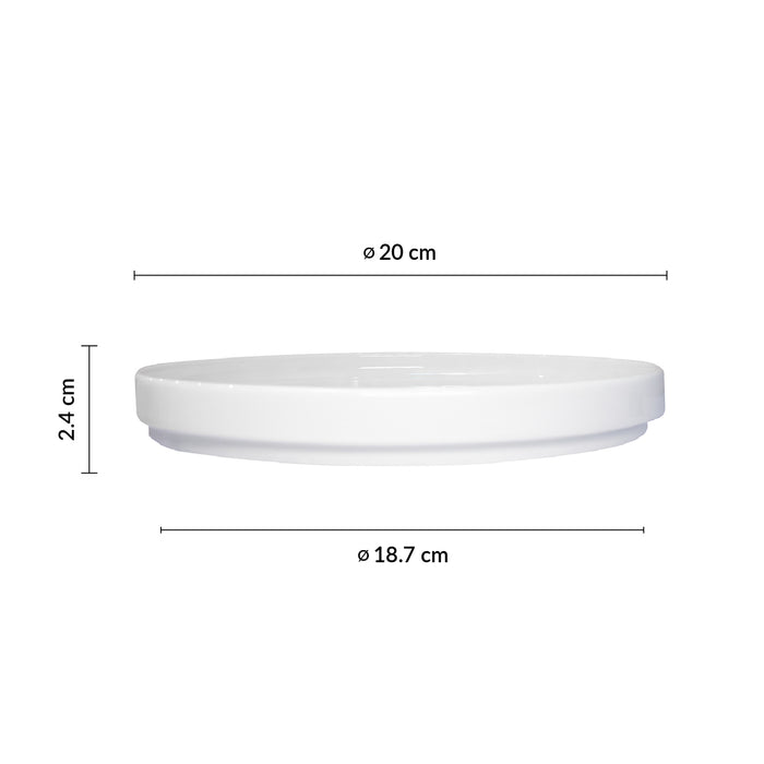 Plato Plano Borde Bajo 20 cm Nordic