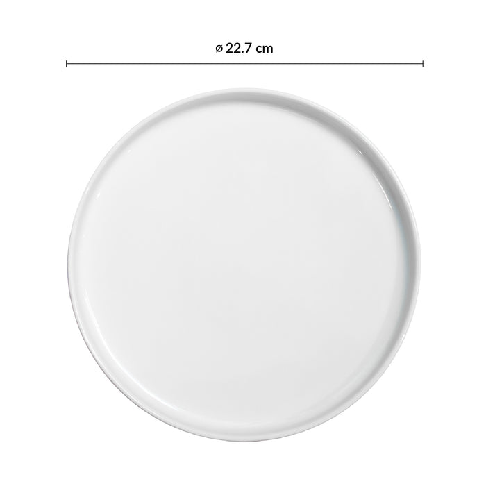 Plato Plano Borde Bajo 22.7 cm Nordic