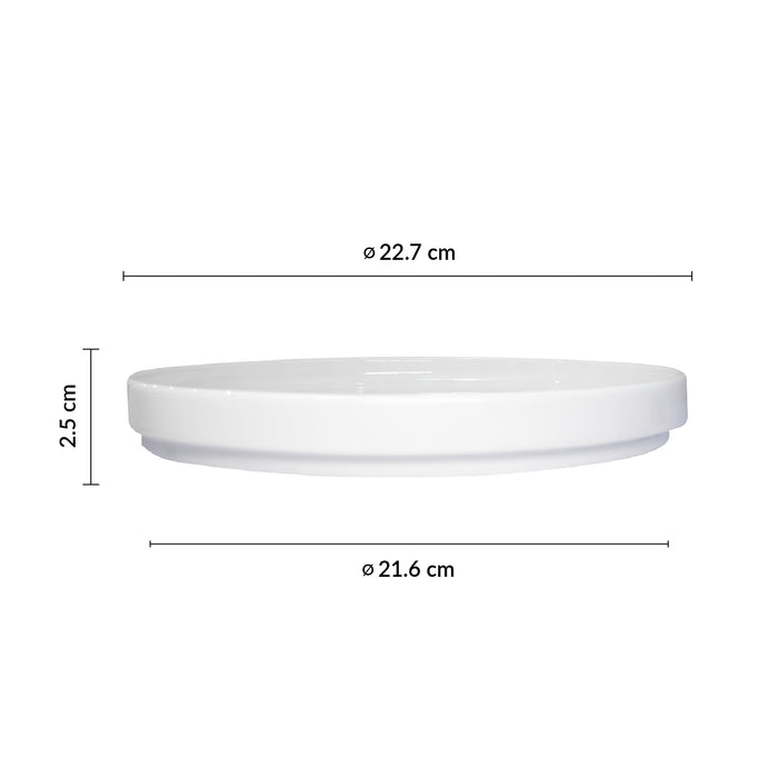 Plato Plano Borde Bajo 22.7 cm Nordic