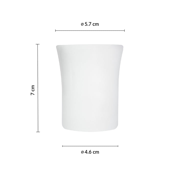 Vaso Basil 3 Oz (89ml) 7 cm Ivory All Spice