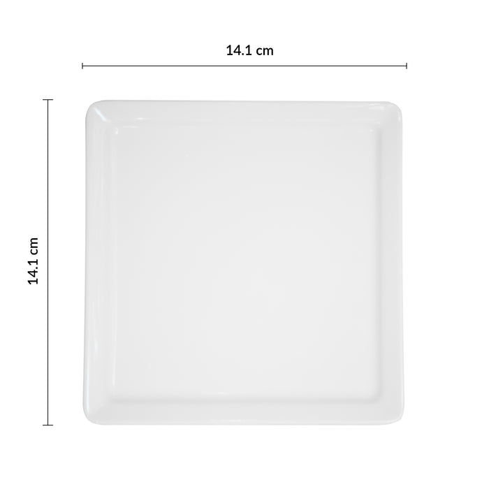 Plato Cuadrado Ginger 14.1 cm Ivory All Spice