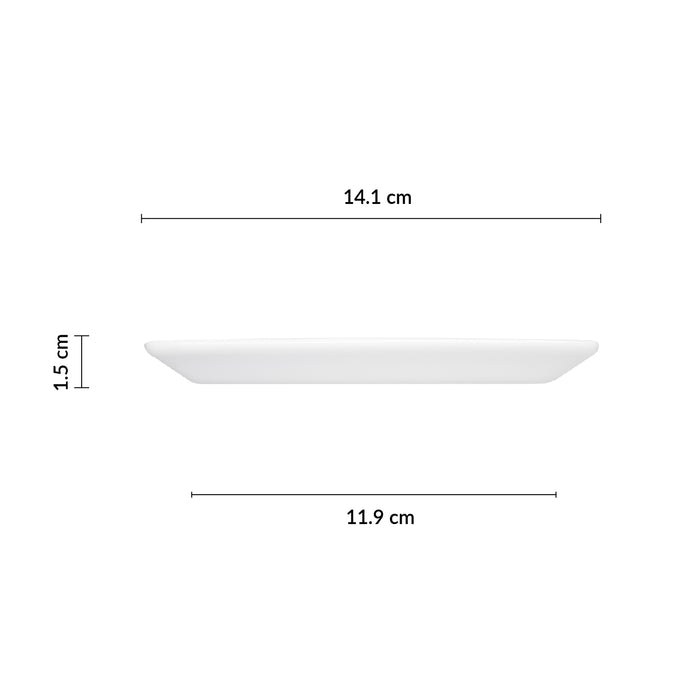 Plato Cuadrado Ginger 14.1 cm Ivory All Spice