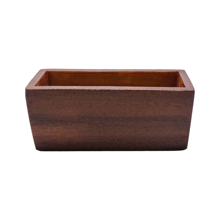 Azucarera Porta Sobres  12x5 x5.5cm Resina Imitación Madera