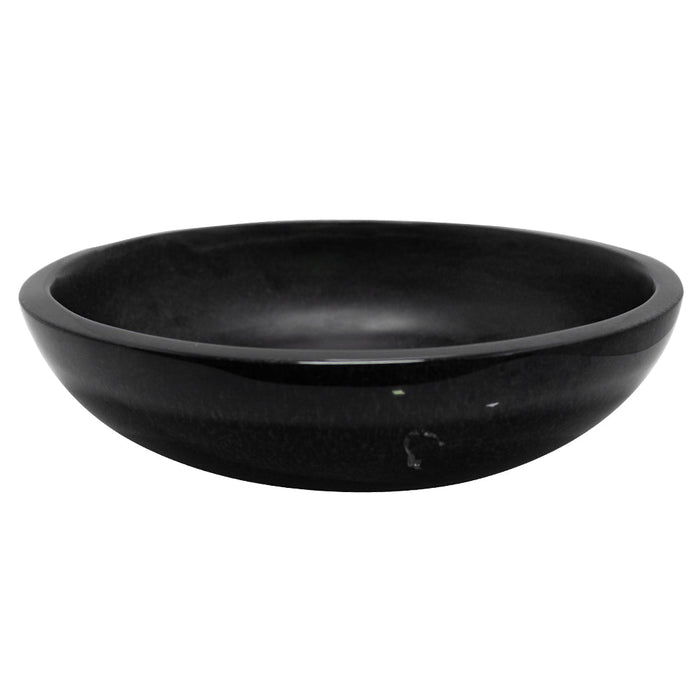 Ensaladera Redonda 30cm Diam x 6cm Resina Negro Metálico