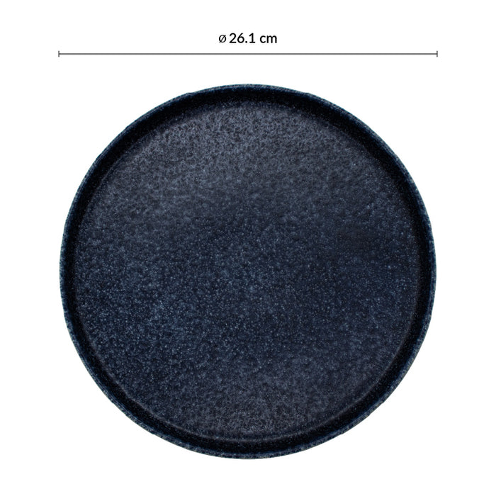 Plato Trinche Apilable 26.1 cm Azul Forio Artisan