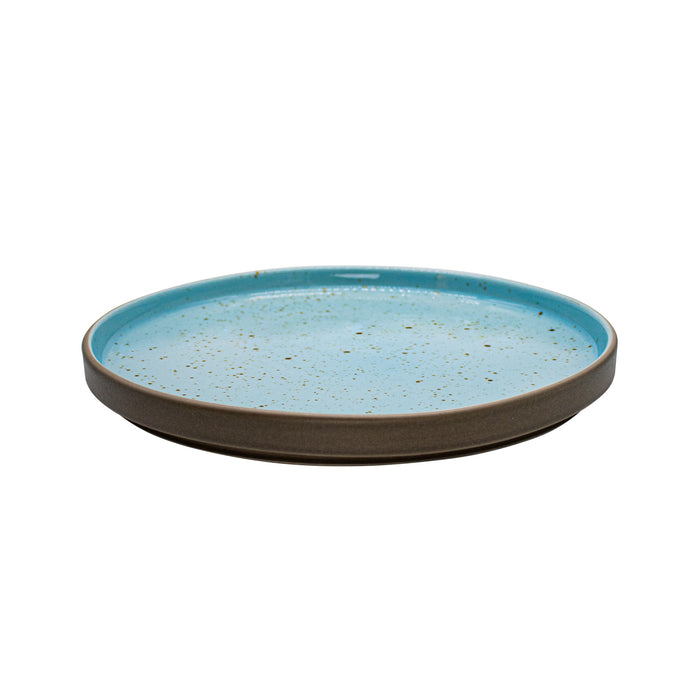 Plato Trinche Apilable 25.5 cm Azul Claro Trevone Artisan