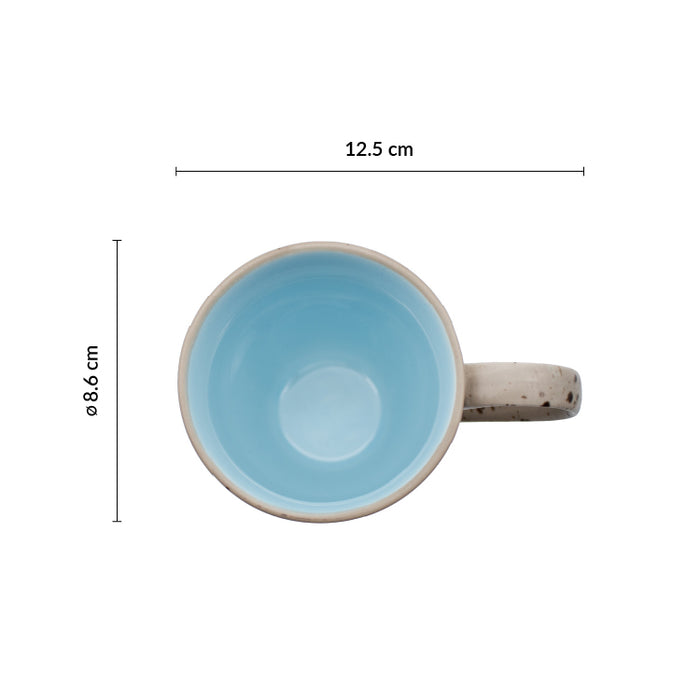 Taza Mug 10 Oz (295ml) Azul Claro Trevone Artisan
