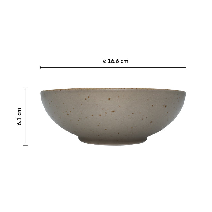 Bowl 16.6 Cm Gris Avola Artisan