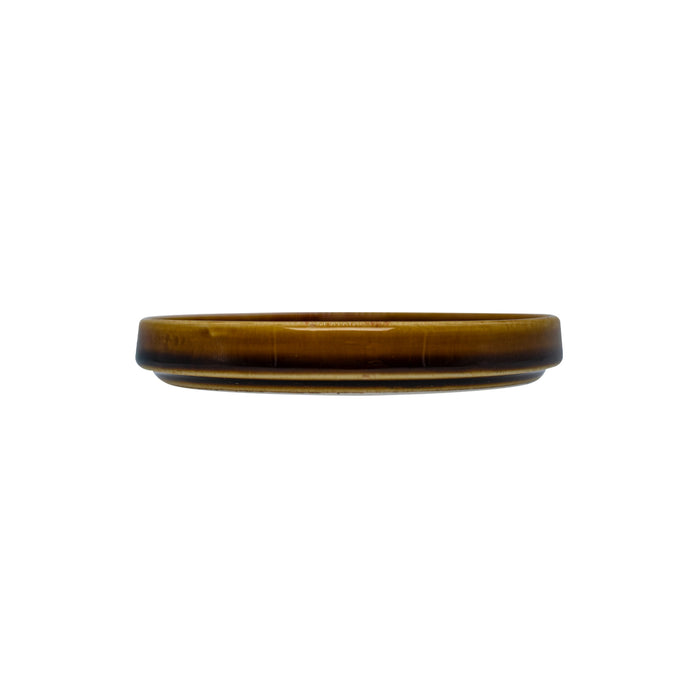 Plato Trinche Con Borde Apilable 13 Cm Cafe Arica Artisan
