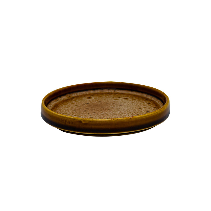 Plato Trinche Con Borde Apilable 13 Cm Cafe Arica Artisan