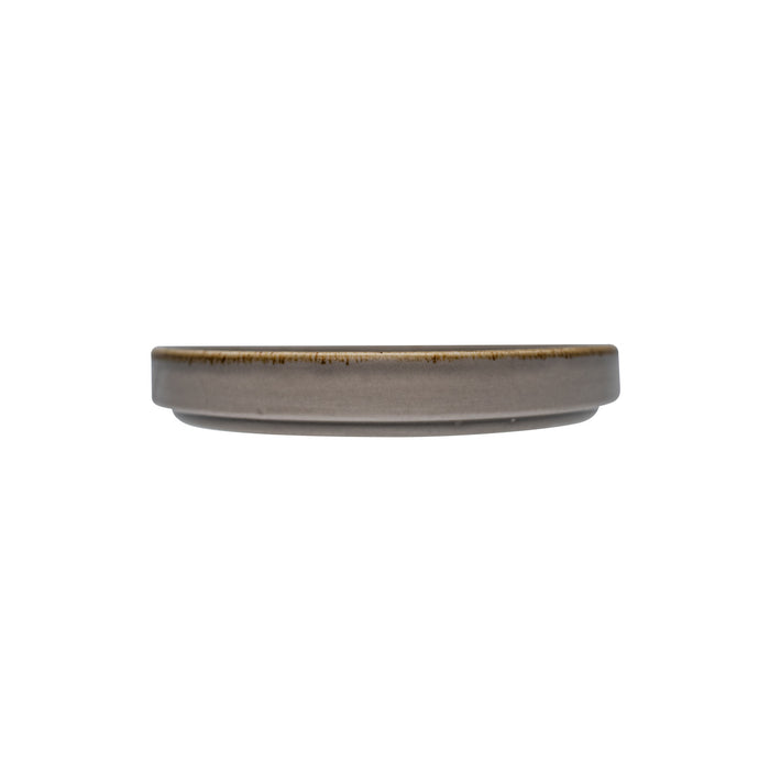 Plato Trinche Con Borde Apilable 13.6 Cm Gris Avola Artisan
