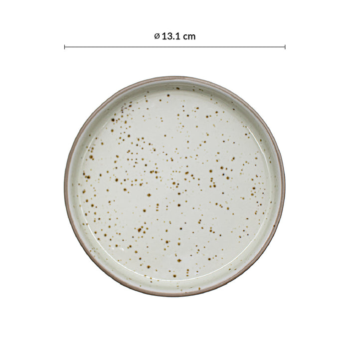 Plato Trinche Con Borde Apilable 13.1 Cm Blanco Cove Artisan