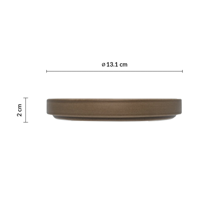 Plato Trinche Con Borde Apilable 13.1 Cm Blanco Cove Artisan