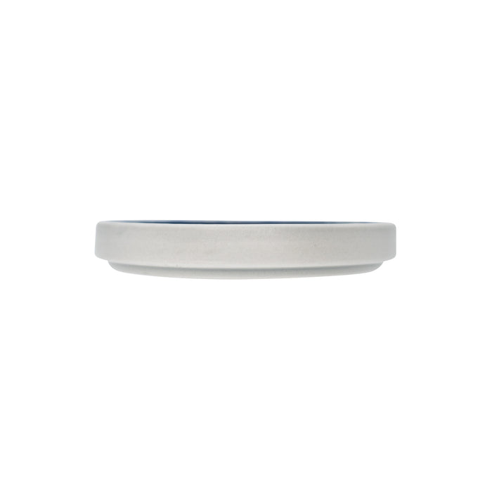 Plato Trinche Con Borde Apilable 12.9 Cm Azul Forio Artisan