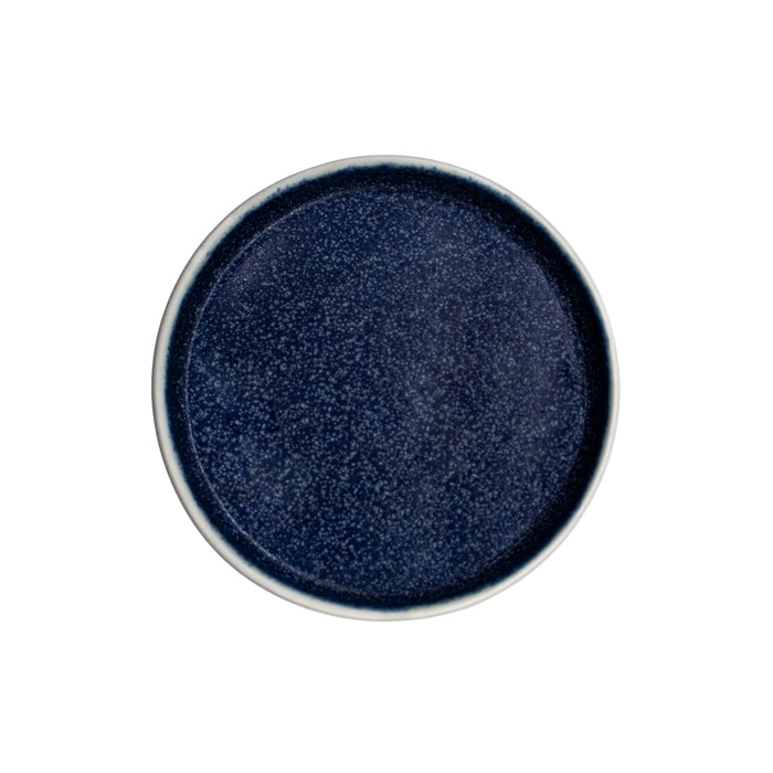 Plato Trinche Con Borde Apilable 12.9 Cm Azul Forio Artisan