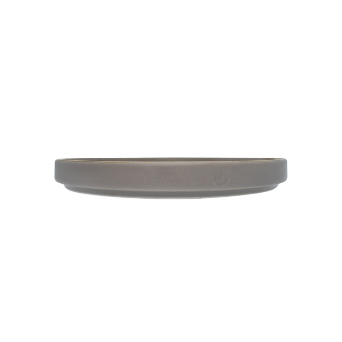 Plato Trinche Con Borde Apilable 20.4 Cm Gris Avola Artisan