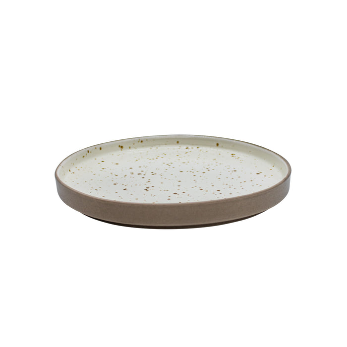 Plato Trinche Con Borde Apilable 20.5 Cm Blanco Cove Artisan