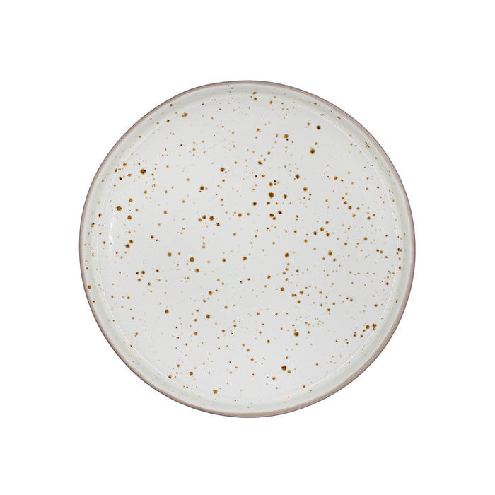 Plato Trinche Con Borde Apilable 20.5 Cm Blanco Cove Artisan