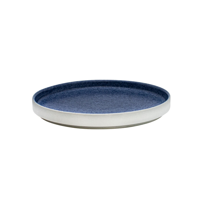Plato Trinche Con Borde Apilable 20.2 Cm Azul Forio Artisan