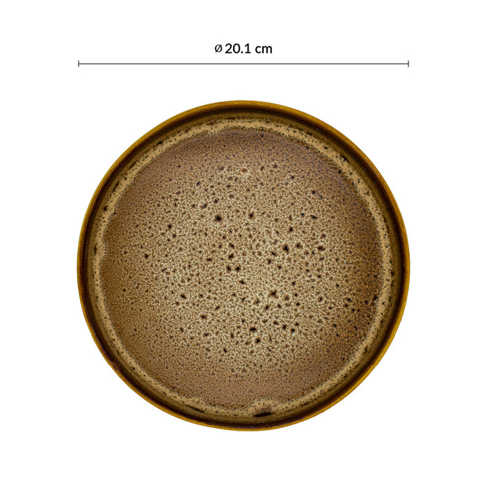 Plato Hondo Apilable 20.1 cm Cafe Arica Artisan
