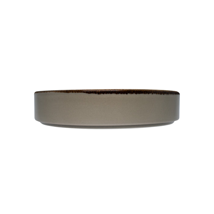 Plato Hondo Apilable 20 cm Gris Avola Artisan