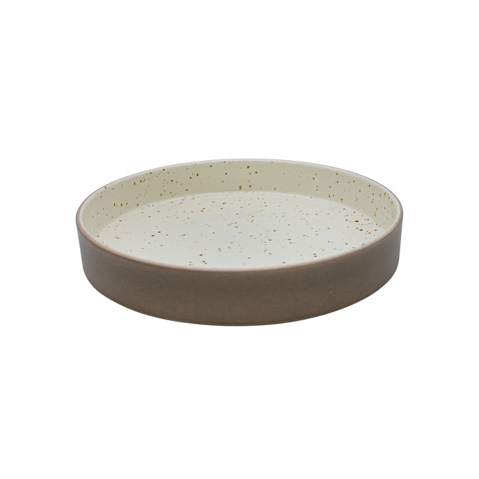 Plato Hondo Apilable 20.2 cm Blanco Cove Artisan