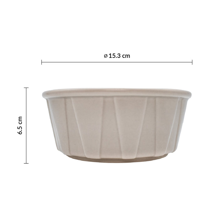 Bowl 21 1/3 Oz (630ml) 15.3x6.5 Cm Crema Streat