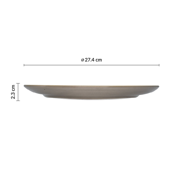 Plato Coupe 27.4 cm Gris Avola