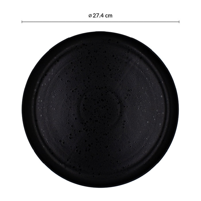 Plato Coupe 27.4 cm Negro Taba