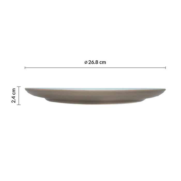 Plato Coupe 26.8 cm Azul Claro Trevone