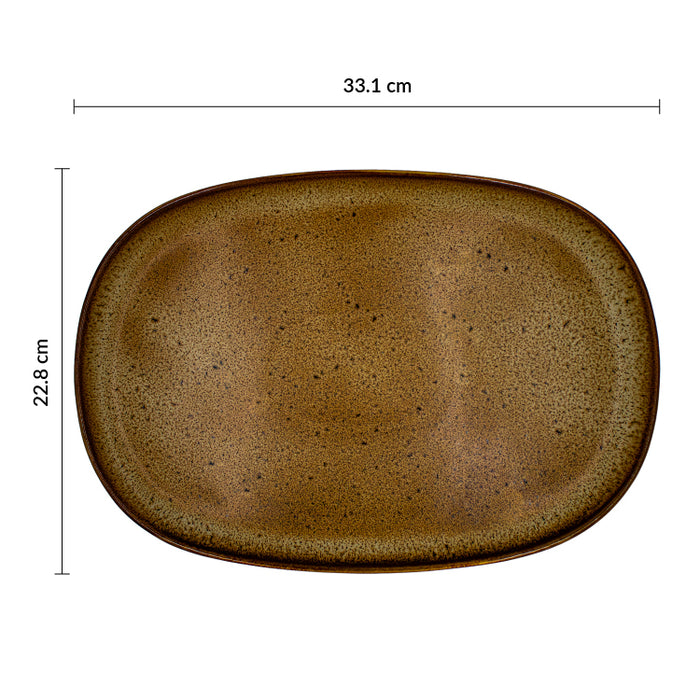 Plato Oval 33.1 cm Artisan Arica