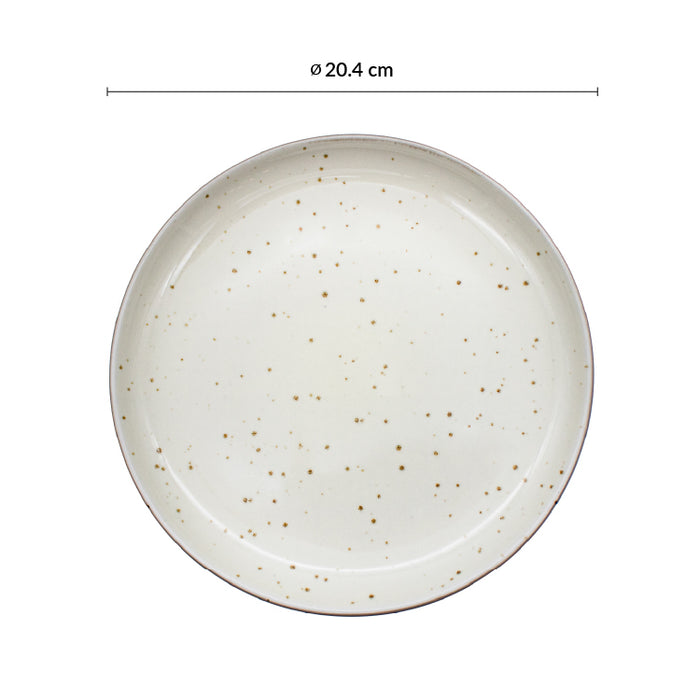 Plato Coupe 20.4 cm Blanco Cove Artisan