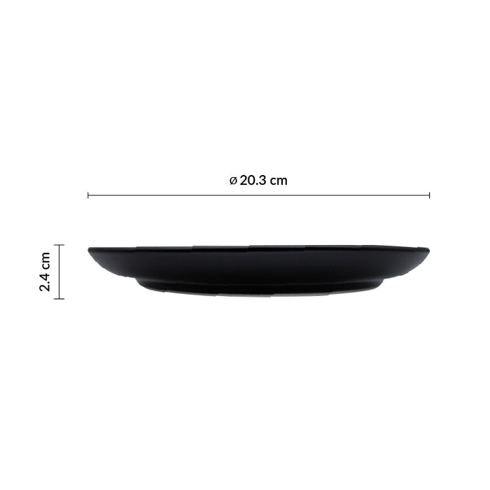 Plato Coupe 20.3 cm Negro Taba