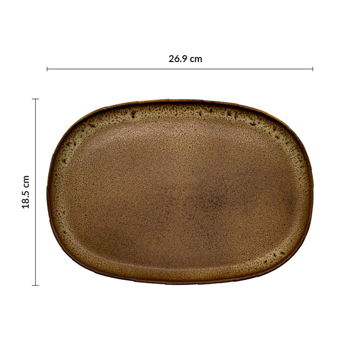 Plato Oval 26.9x18.5 cm Artisan Arica