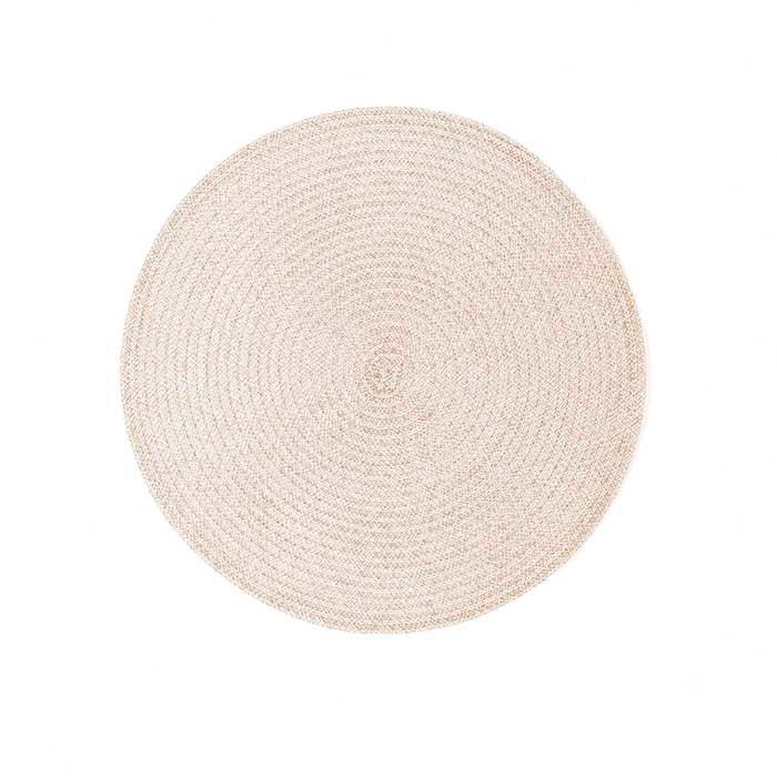 Manteleta Redonda 38cm Poliester PVC Natural Melange