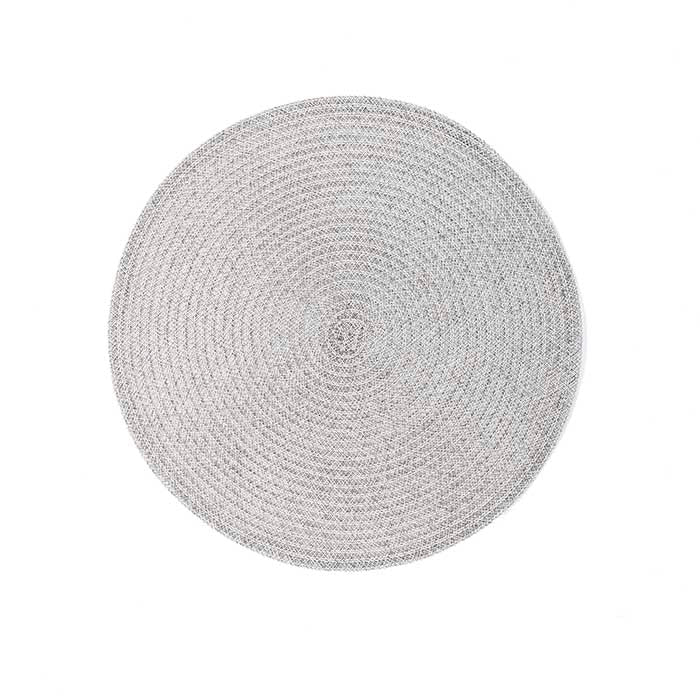 Manteleta Redonda 38cm Poliester PVC Taupe Melange