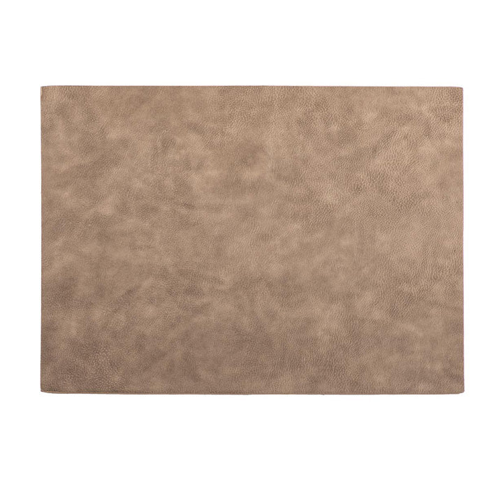 Manteleta Rectangular Doble Vista 33x45cm Piel Vegana Taupe Troja
