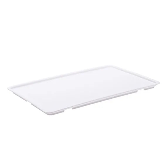 Tapa Para Caja Masa Pizza 60x40 cm Polipropileno Blanco